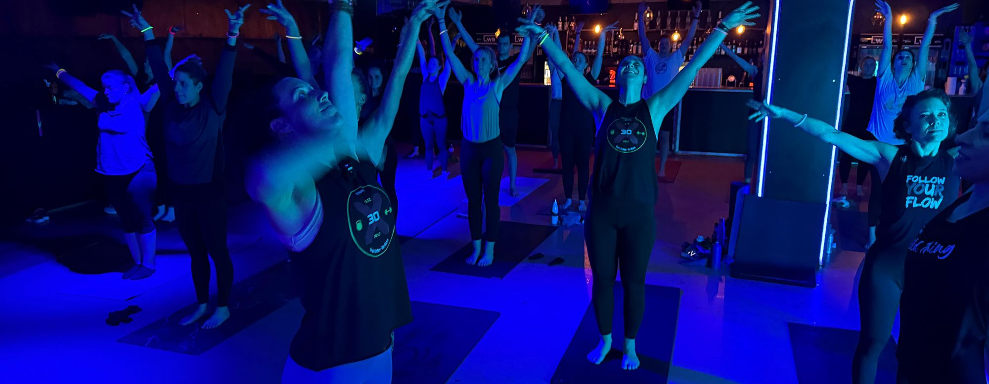 Sweat and Flow Workout in Party Location LWB