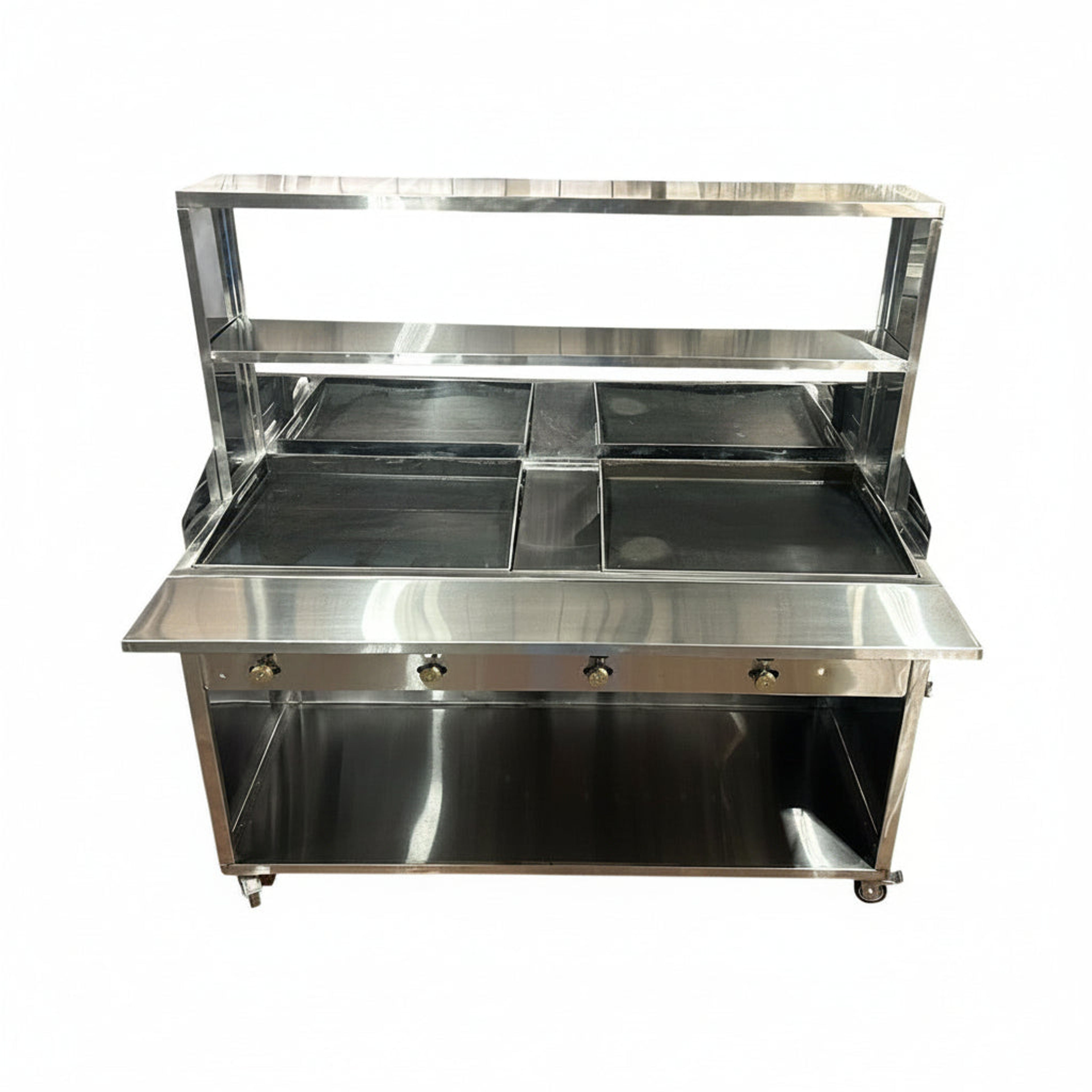 MODULO ACERO INOXIDABLE DOBLE PLANCHA EN HIERRO FUNDIDO