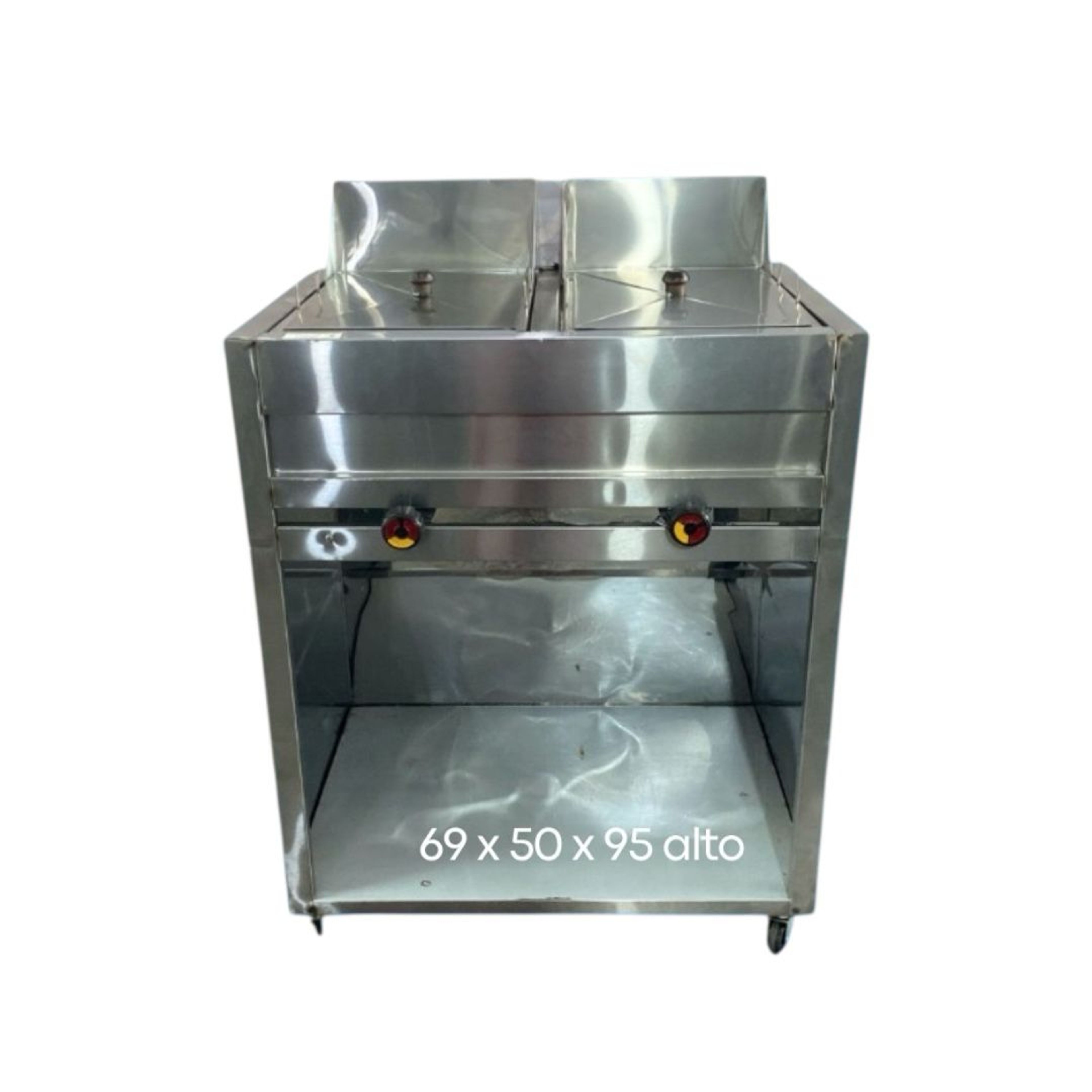 MODULO DOBLE FREIDOR EN ACERO INOX