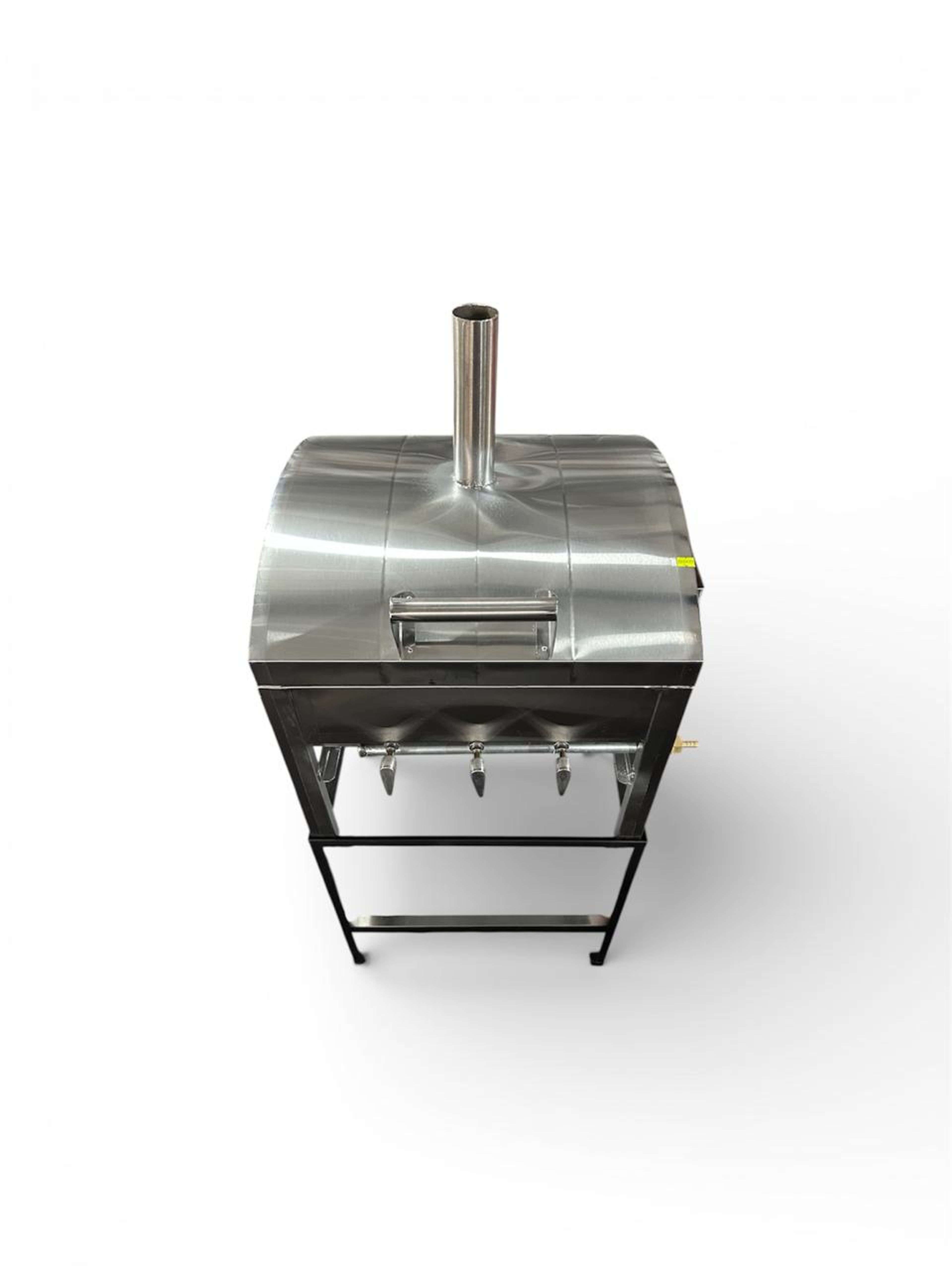 ASADOR TIPO AHUMADOR EN ACERO INOXIDABLE