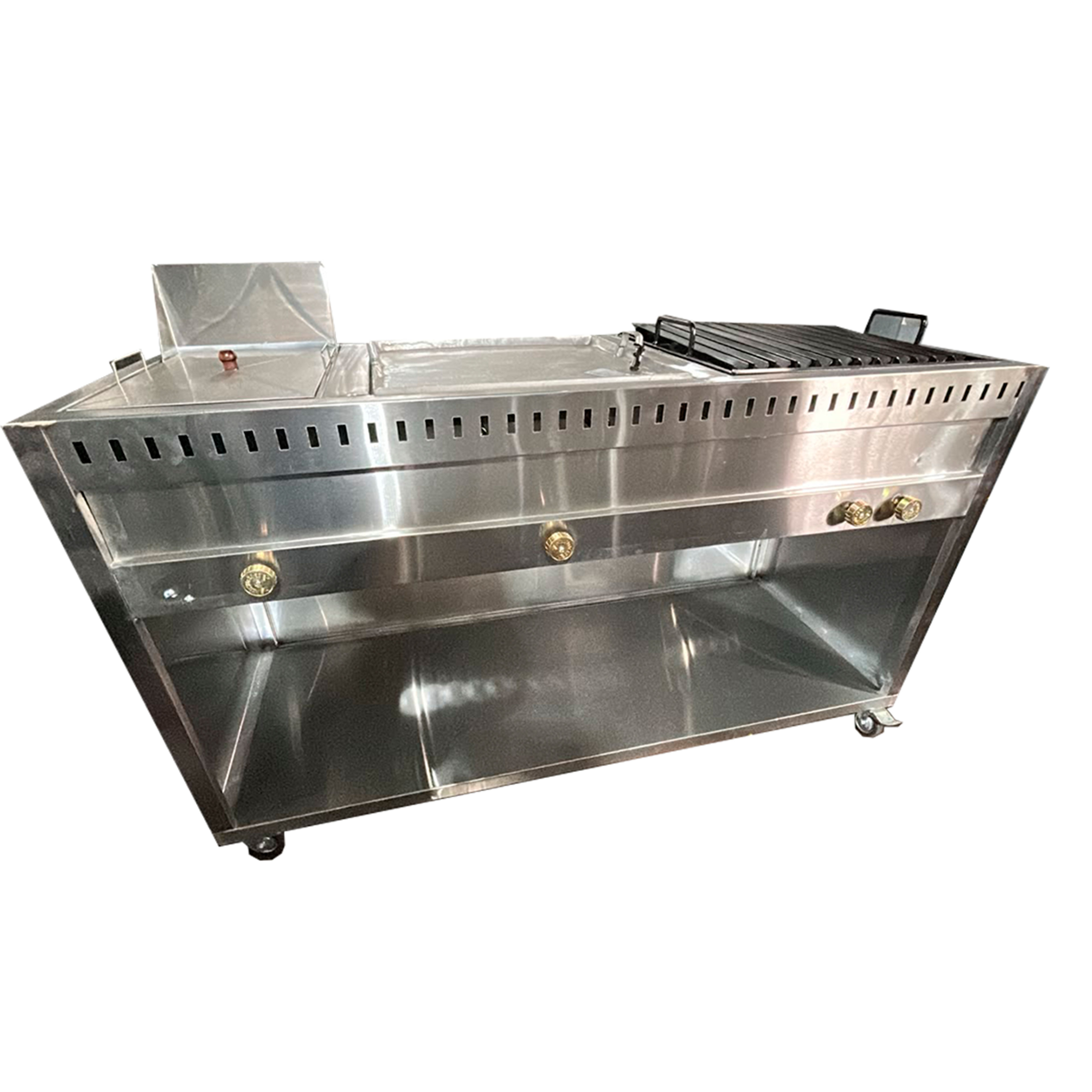 Módulo 3 Servicios en Acero Inoxidable Freidor-Asador-Plancha