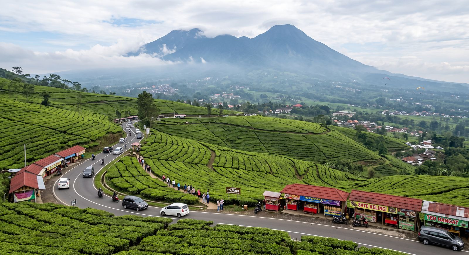 Restoran dan Cafe Puncak view kebun teh yang halal & ramah keluarga