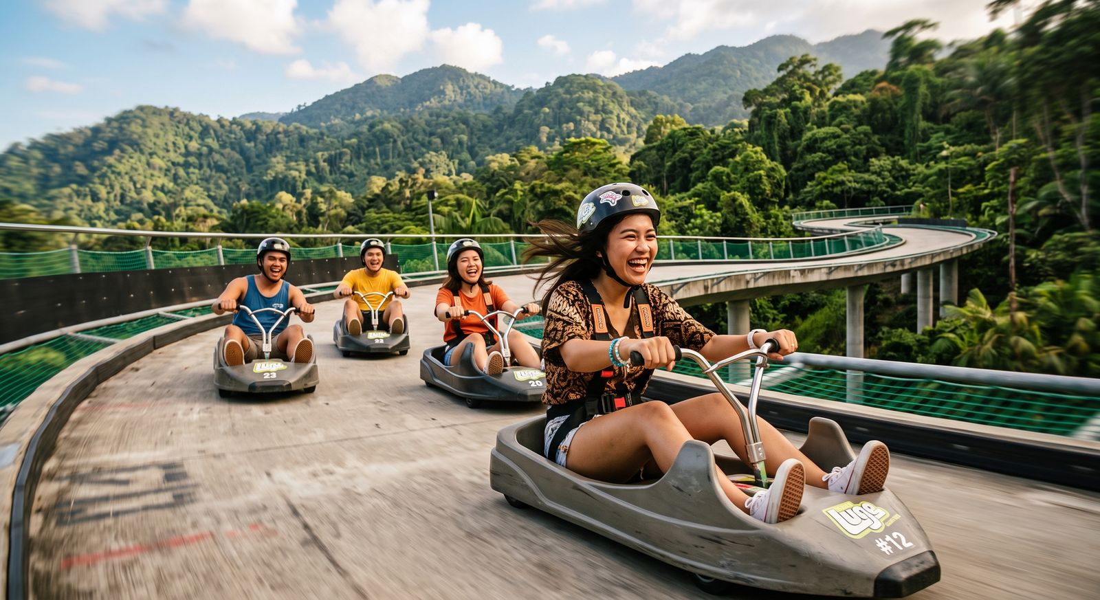 Akhirnya Nyobain Go Luge Puncak