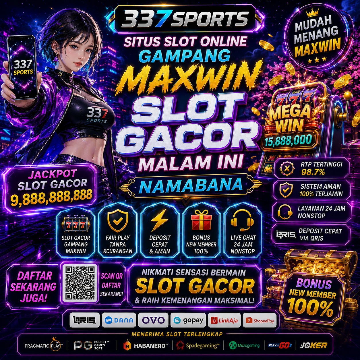 337SPORTS > Situs Slot Online Gampang Maxwin & SLOT Gacor Malam Ini Namabana