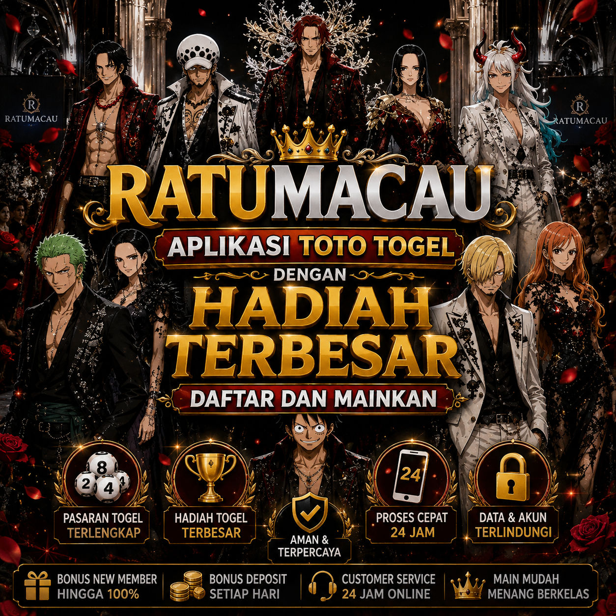 Banner Aplikasi RATUMACAU  dengan akses permainan digital