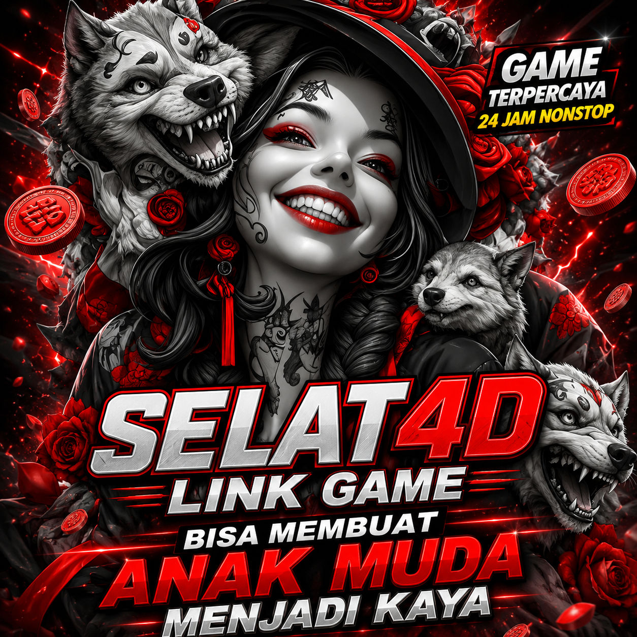 Banner Aplikasi SELAT4D  dengan akses permainan digital