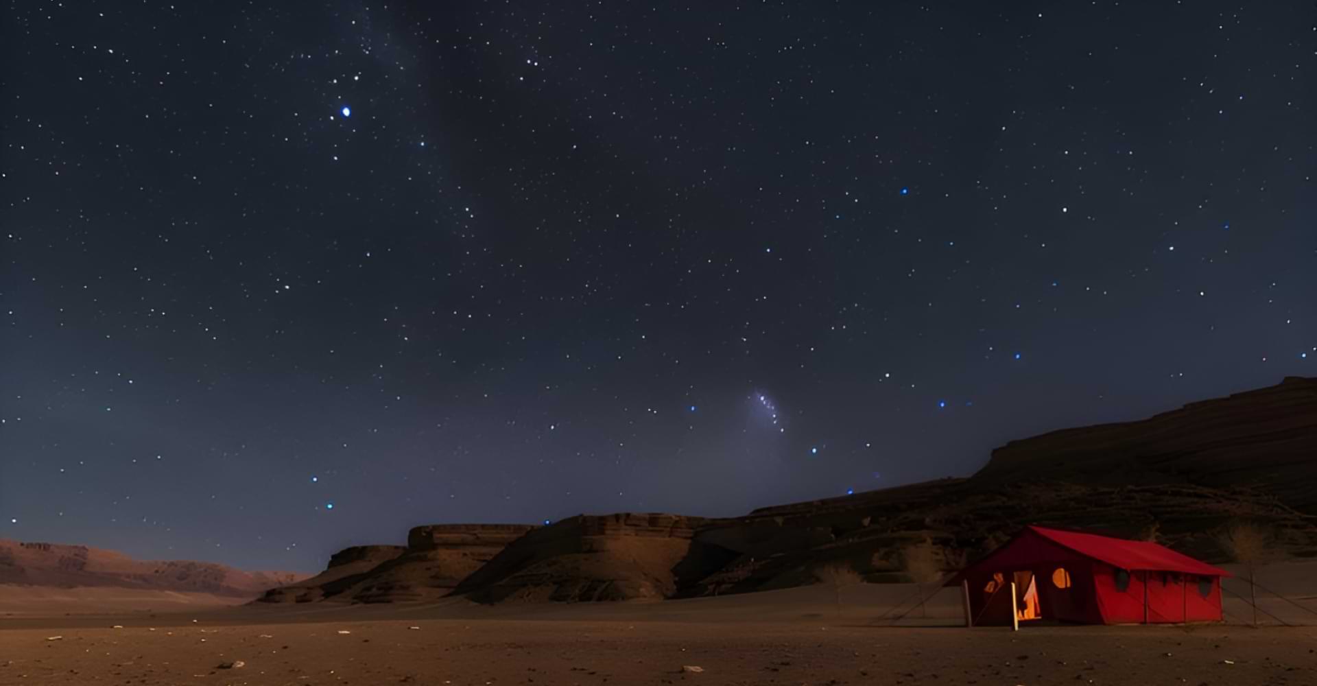 Stargazing in Thar Desert Tent