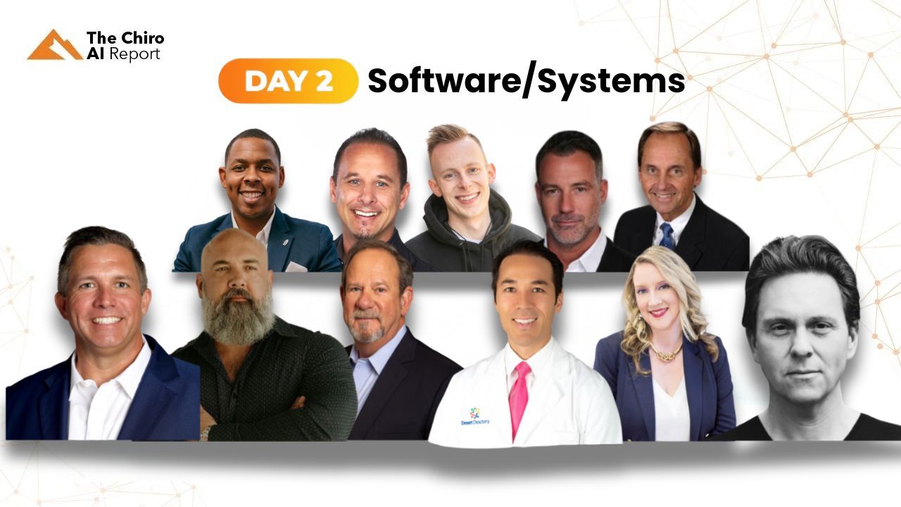 Day 2 Software and Systems speakers — Chiro Business Summit 2026