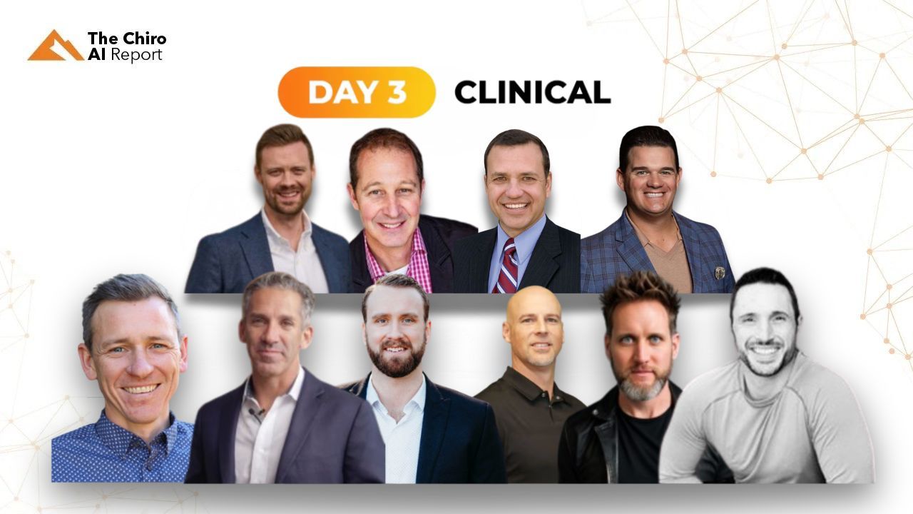Day 3 Clinical Innovation speakers — Chiro Business Summit 2026