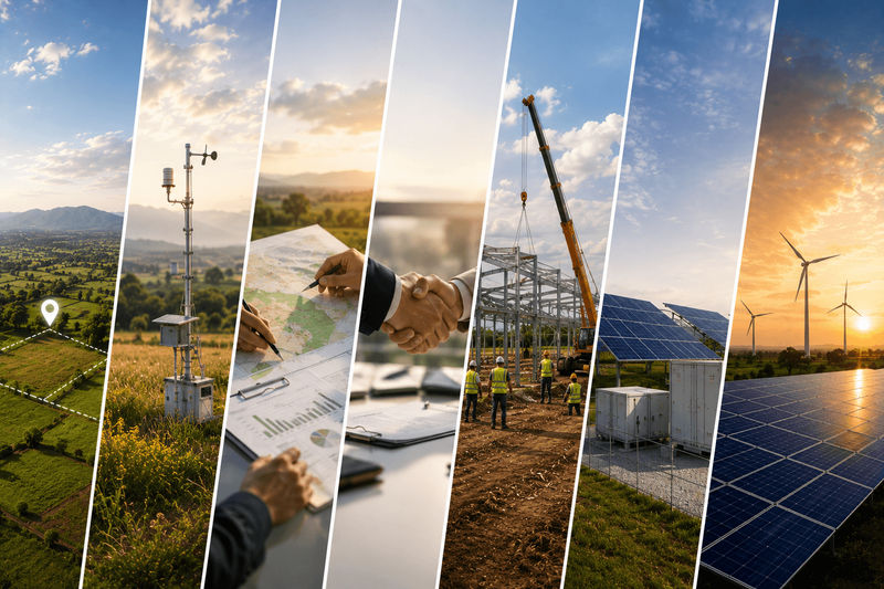 Renewable Energy Project Lifecycle: From Land Identification to Power Generation