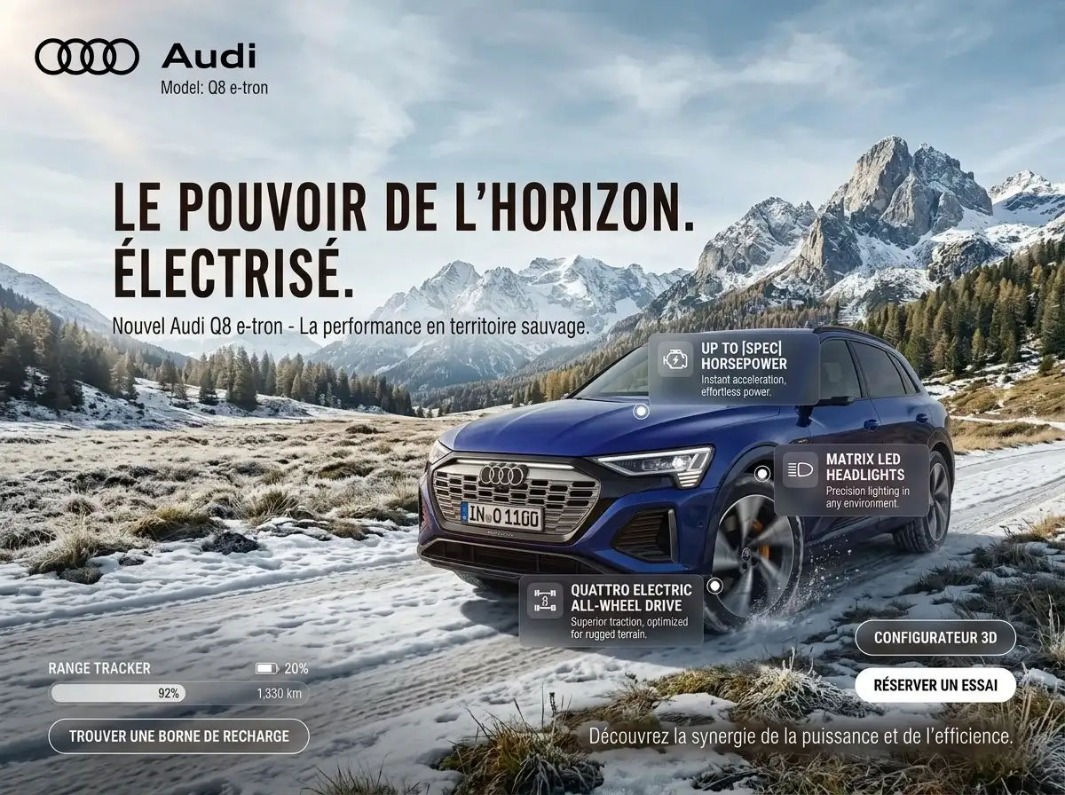 Exemple de visuel créatif pour une marque
