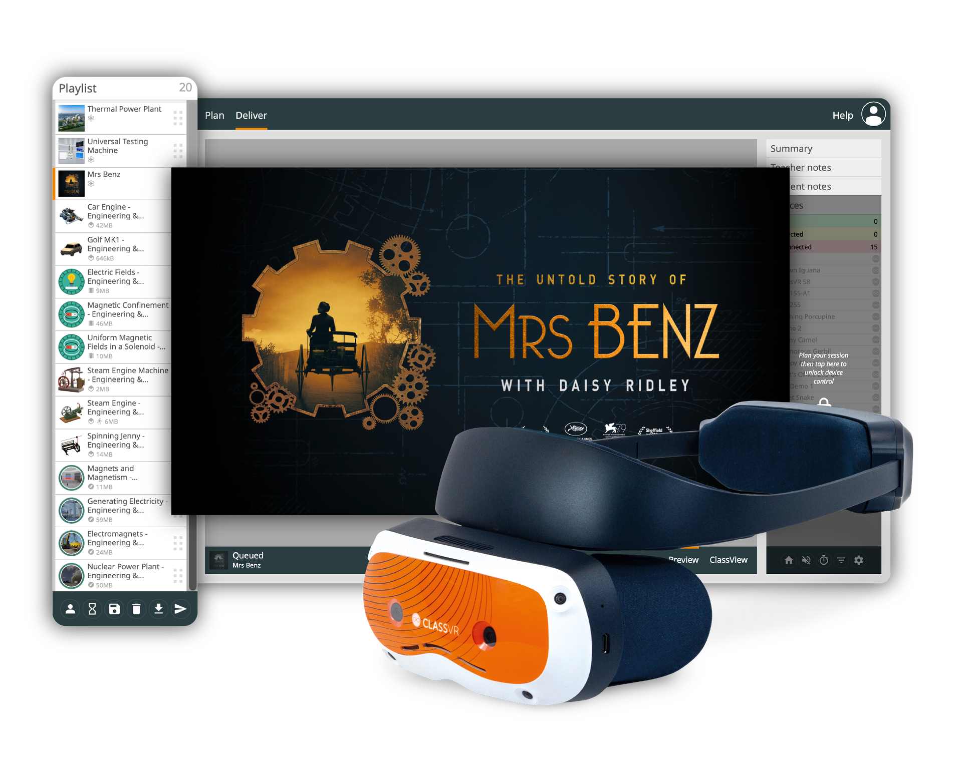 ClassVR headset solution