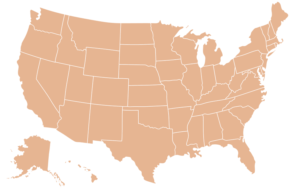 Map of USA by ClassVR