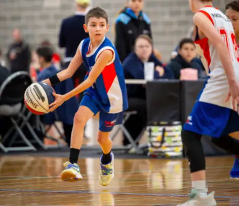 ProBall athletes playing indoors in December, youth basketball players working on skills while other clubs are on break.
