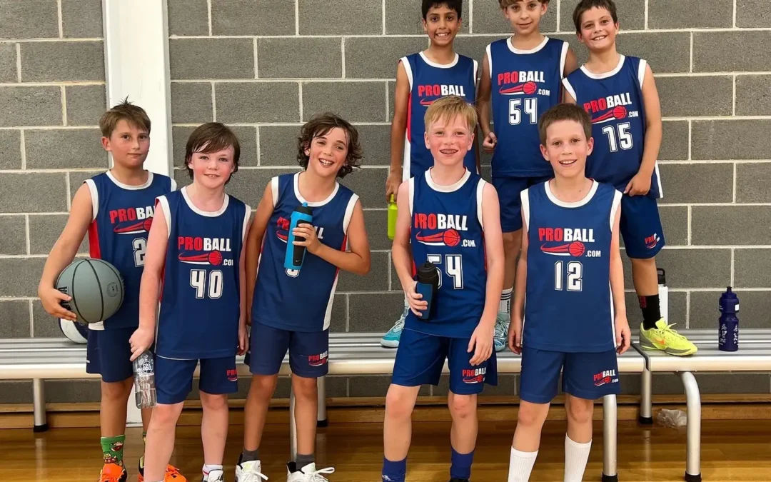 ProBall youth basketball players training and developing skills after a game in Sydney.