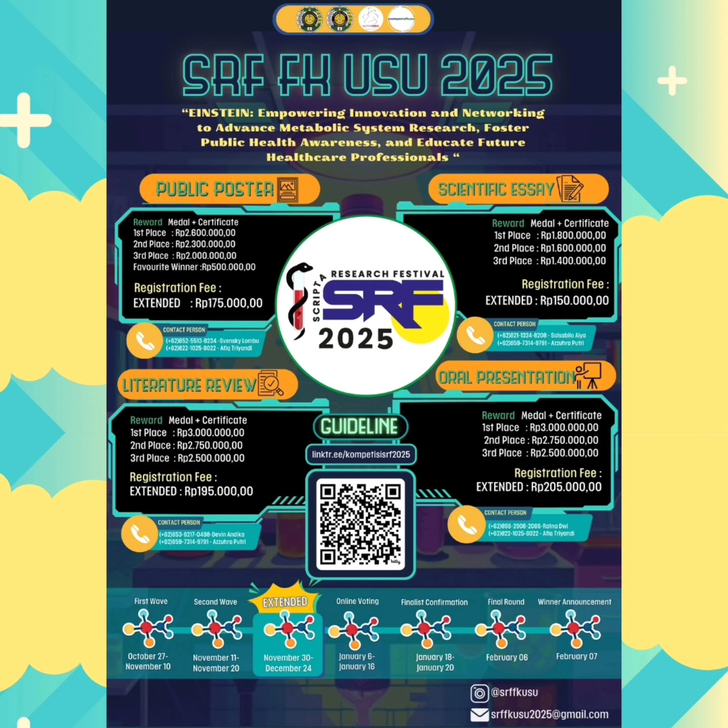 SCRIPTA RESEARCH FESTIVAL-Lomba Poster, Essay, Oral Presentation