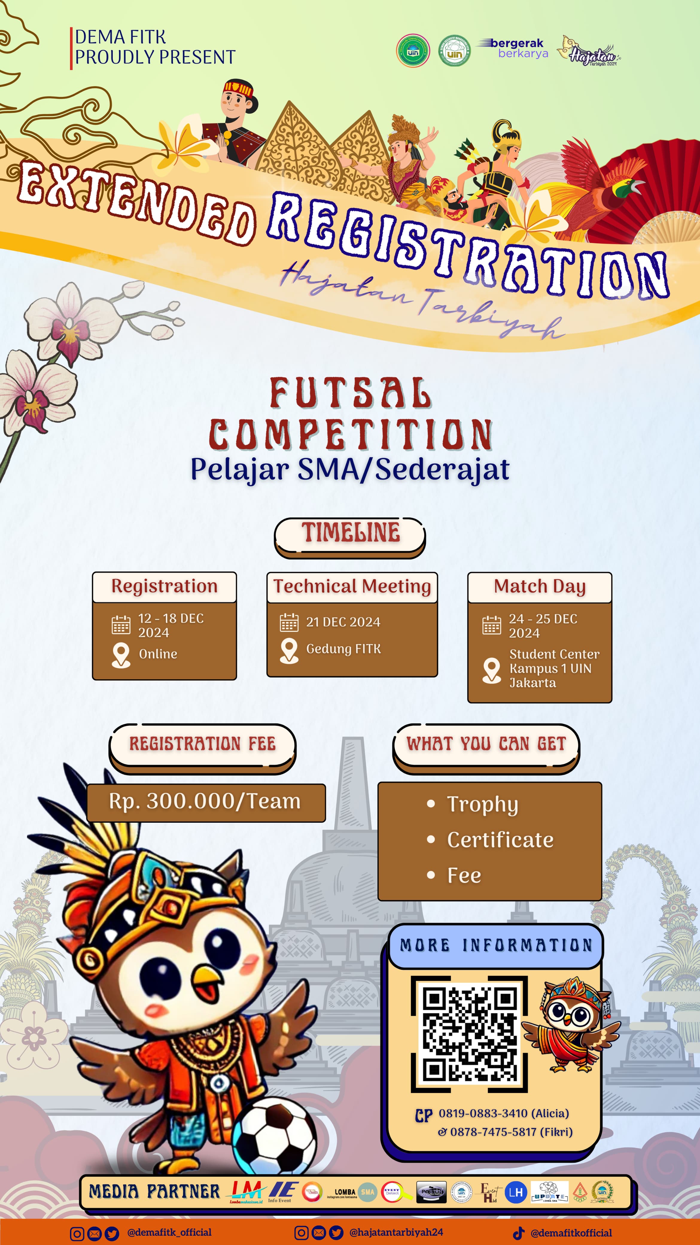 Hajatan Tarbiyah 2024 - Lomba Futsal Tingkat Mahasiswa dan Pelajar SMA/SMK