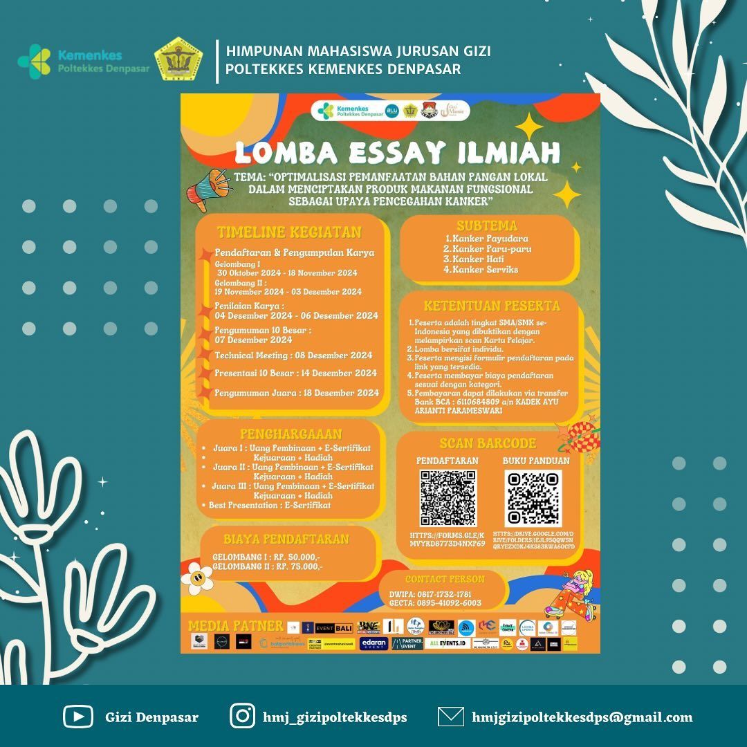 Lomba Essay Ilmiah SMA/SMK Sederajat 2024