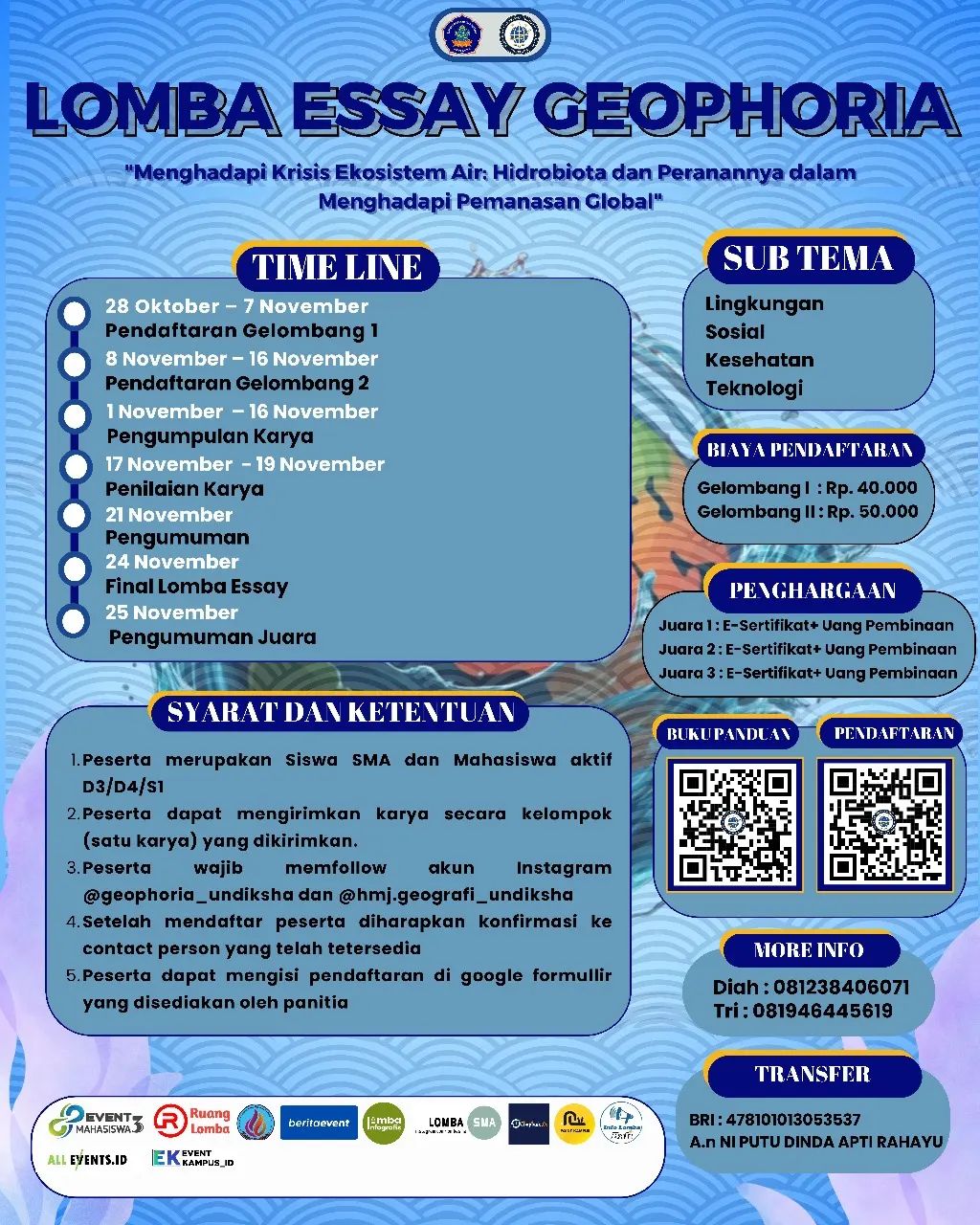 GEOPHORIA 2024- Lomba Essai Nasional SMA/Mahasiswa