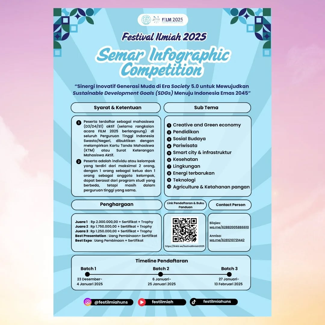 Semar Infographic Competition 2025 - Lomba Infografis Mahasiswa Nasional