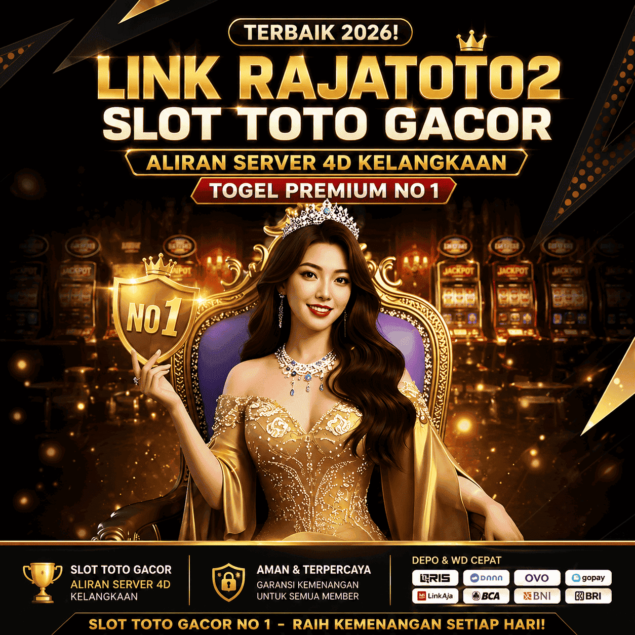 Thumbnail 1 of 3, Poster, TERBAIK 2026! LINK RAJATOTO2 SLOT TOTO GACOR ALIRAN SITUS 4D KELANGKAAN TOGEL PREMIUM NO 1 designed and sold by RAJATOTO2.