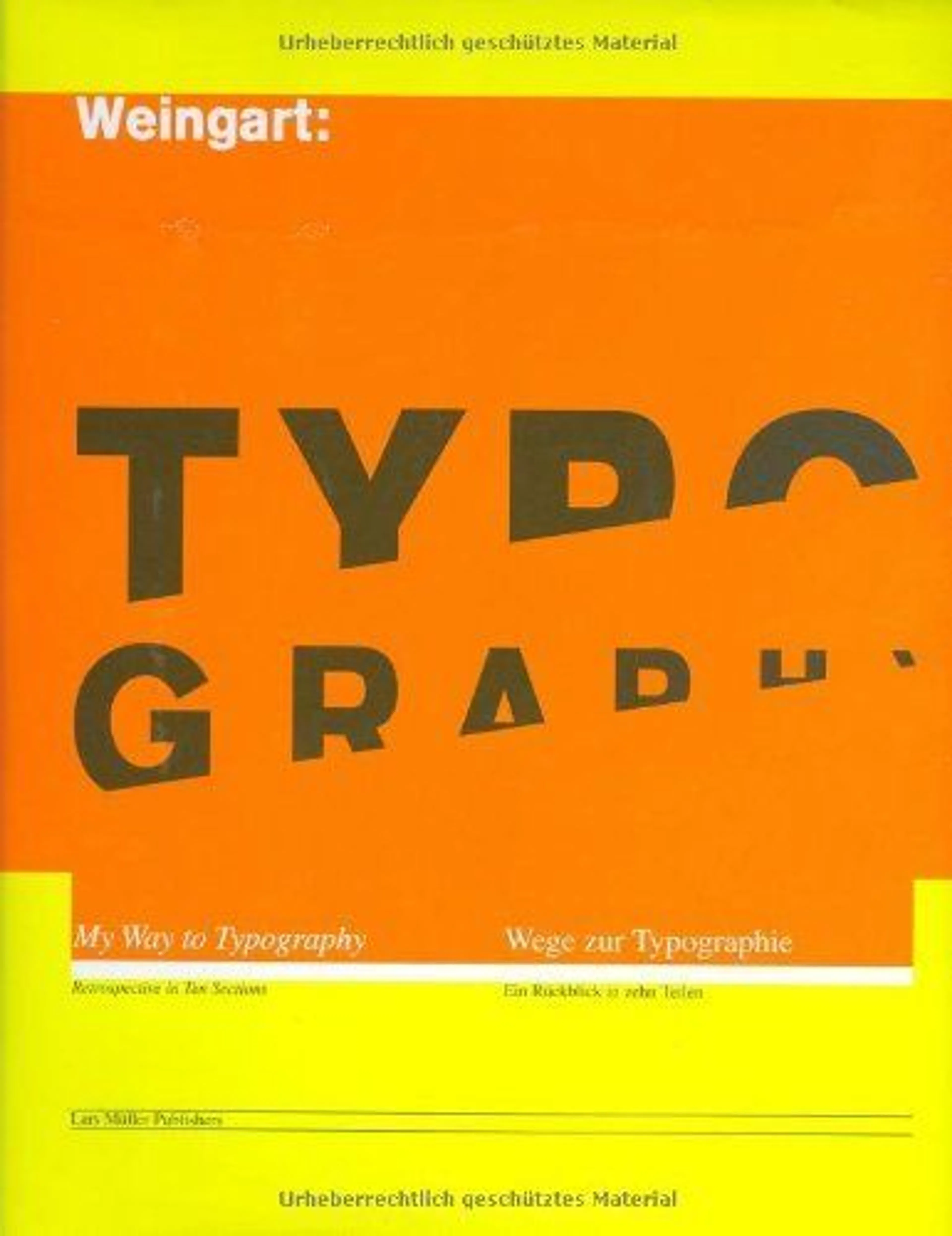 cover of Wolfgang Weingart