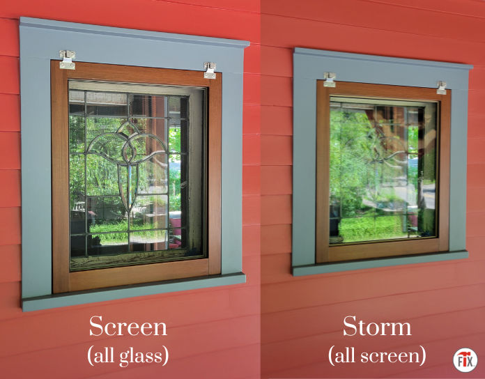 Stainless Steel Storm Window Hanger Set