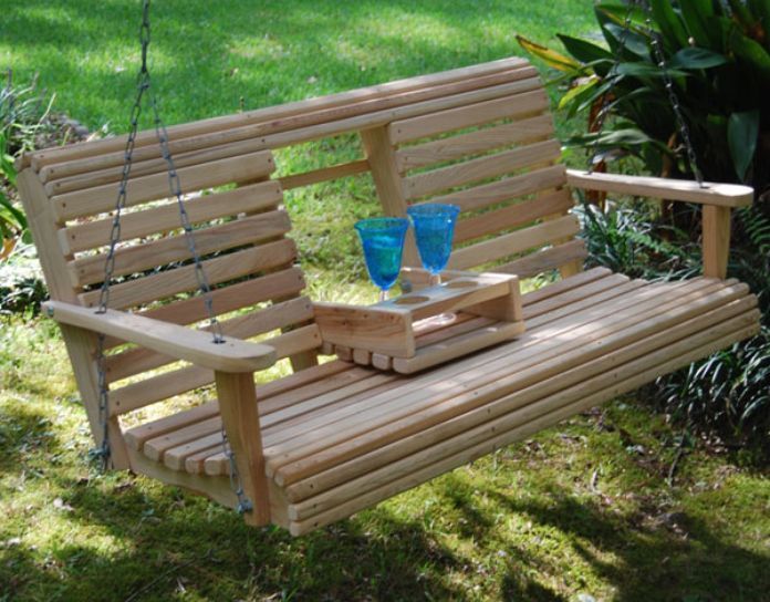 Cup Holder Attachment For Porch Swing