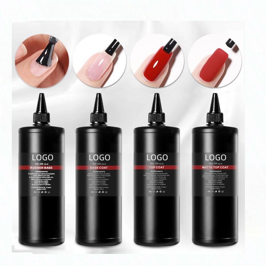 2026 Long-Lasting Gel Polish Top Coat Base Nail China 1 KG for UV Matte Finish for Nail Art