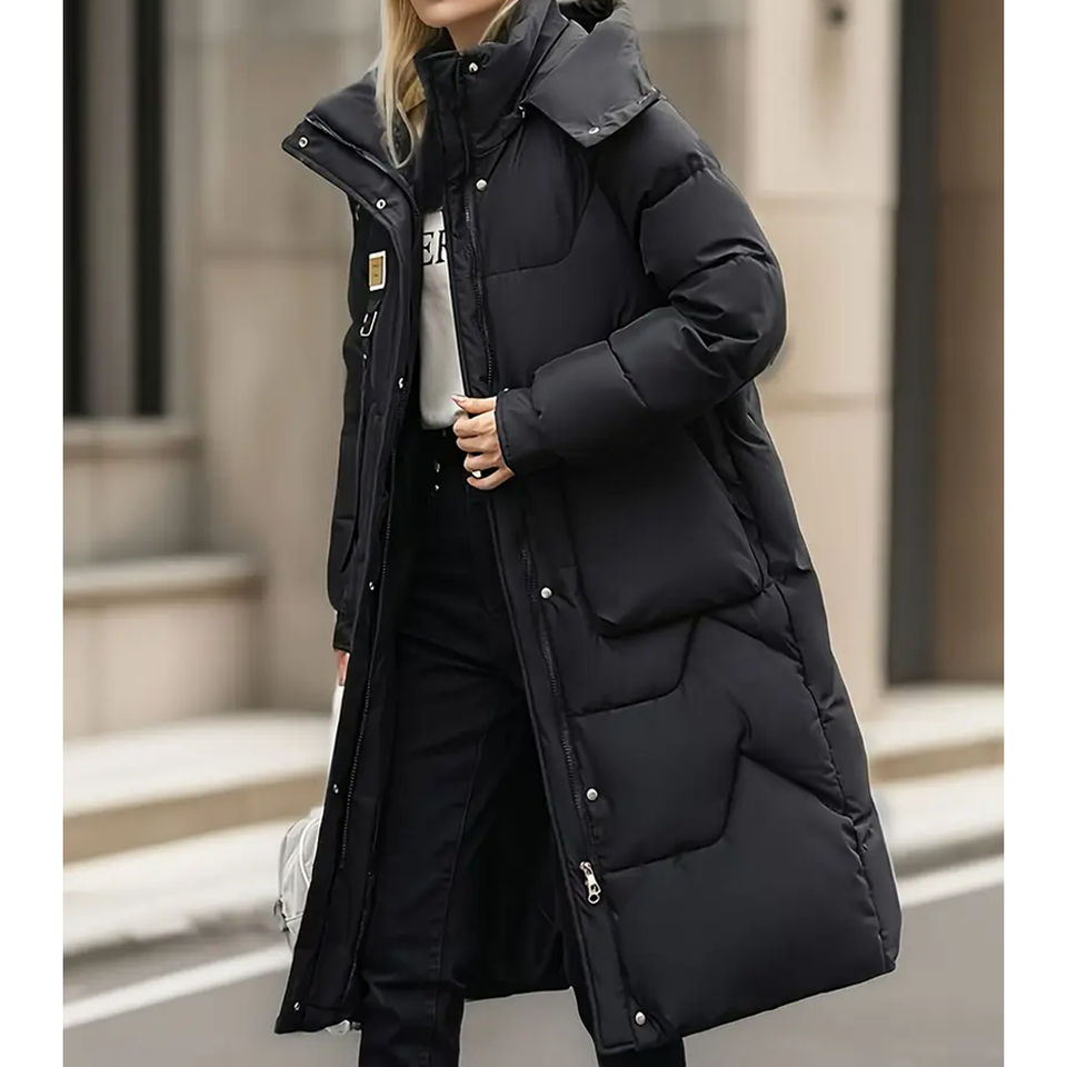 Oversize Winter Coat for Women New Casual Long Jackets Thicken Hooded Detachable Warm Coat Outwear