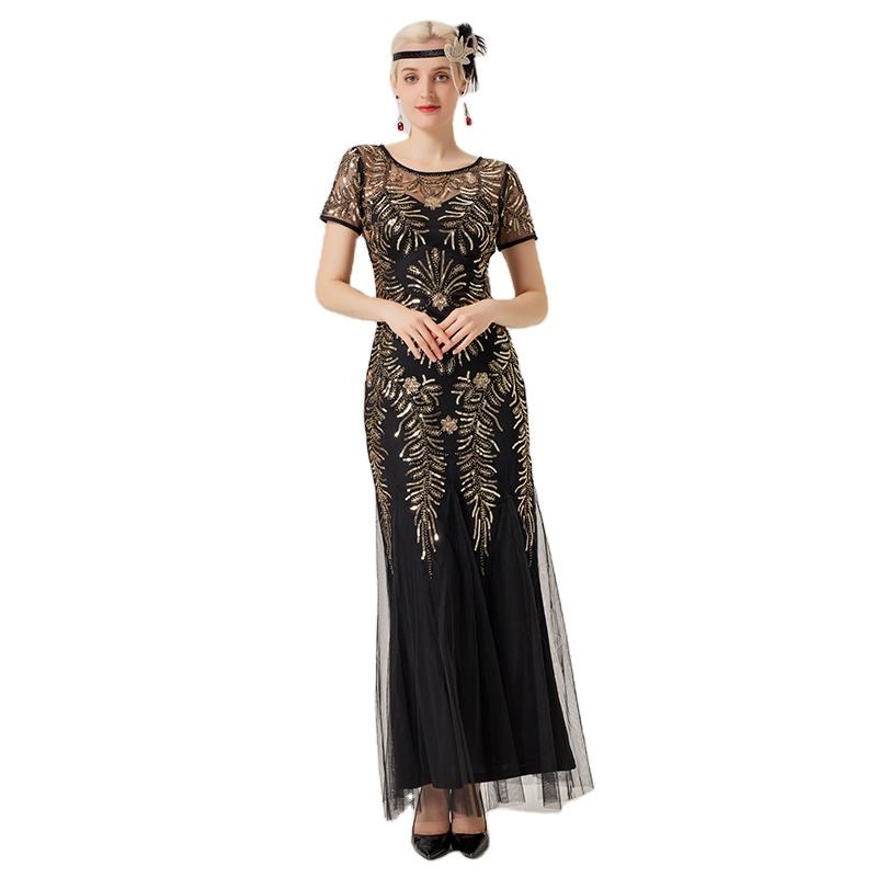 Clothing Manufacturers Dress Glitter Sequin Elegant Party Gown Evening Dresses for Women
