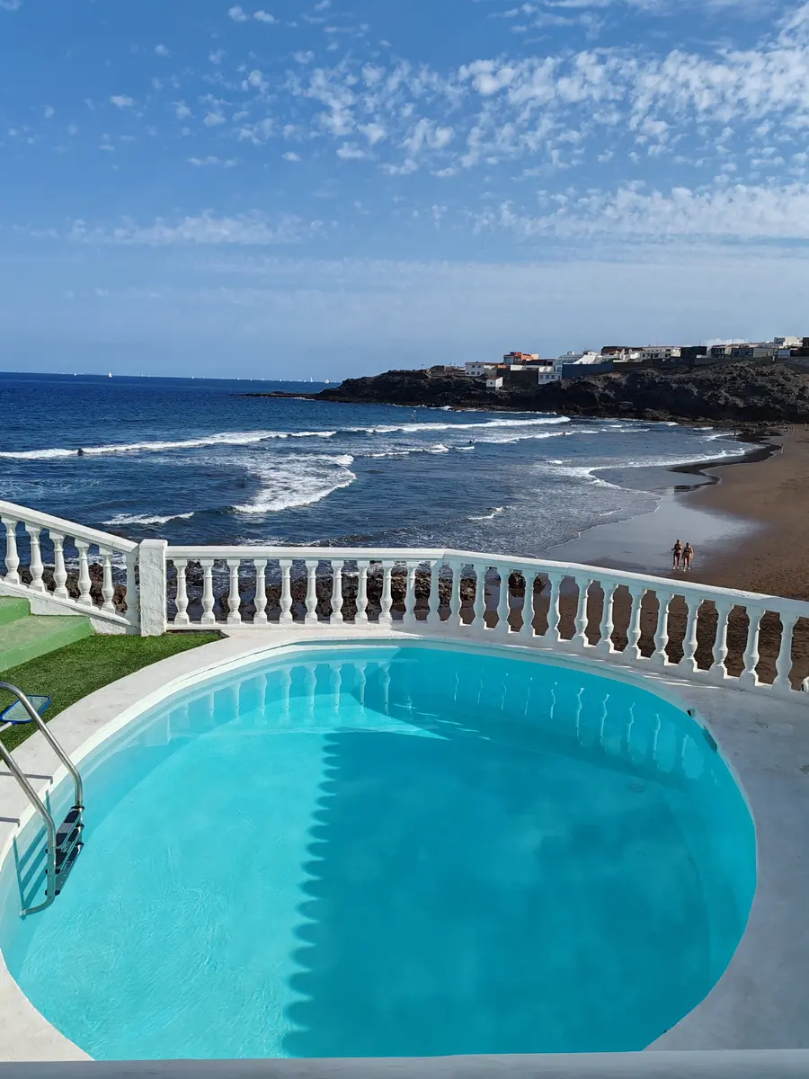 Ocean front view from Padel Camp villa in Playa del Hombre, Gran Canaria