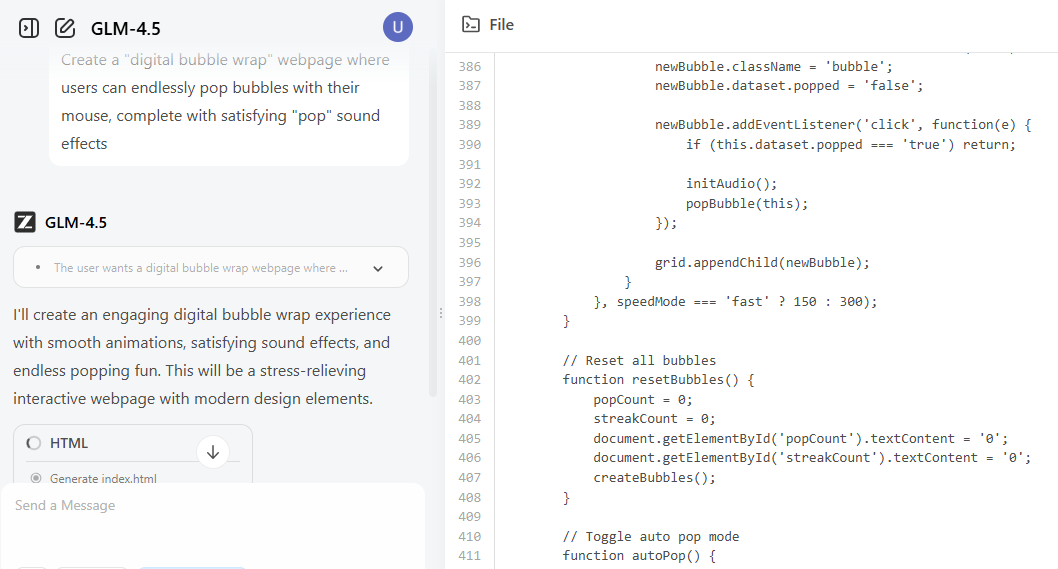 Gambar blog: GLM 4.5 AI Canggih Gratis Untuk Dunia Tanpa Perlu Kodingg