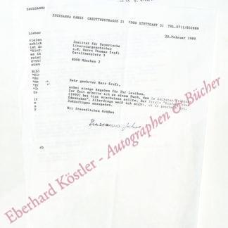 Gahse, Zsuzsanna, Schriftstellerin (geb. 1946). Gahse, Zsuzsanna, Schriftstellerin (geb. 1946).