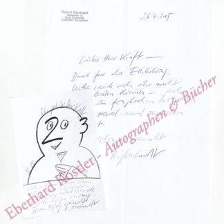 Gernhardt, Robert, Maler, Zeichner und Schriftsteller (1937-2006).
