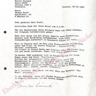 Grzimek, Martin G. W., Schriftsteller (geb. 1950 ).