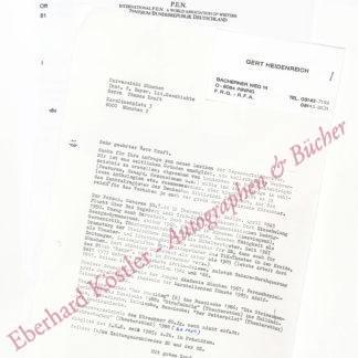 Heidenreich, Gert, Schriftsteller (geb. 1944). Heidenreich, Gert, Schriftsteller (geb. 1944).