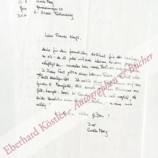 Moog, Christa, Schriftstellerin (geb. 1952). Moog, Christa, Schriftstellerin (geb. 1952).