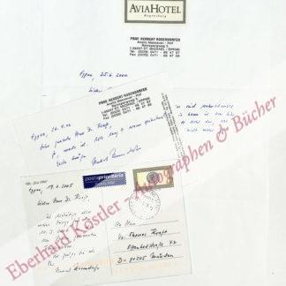 Rosendorfer, Herbert, Schriftsteller (1934-2012). Rosendorfer, Herbert, Schriftsteller (1934-2012).