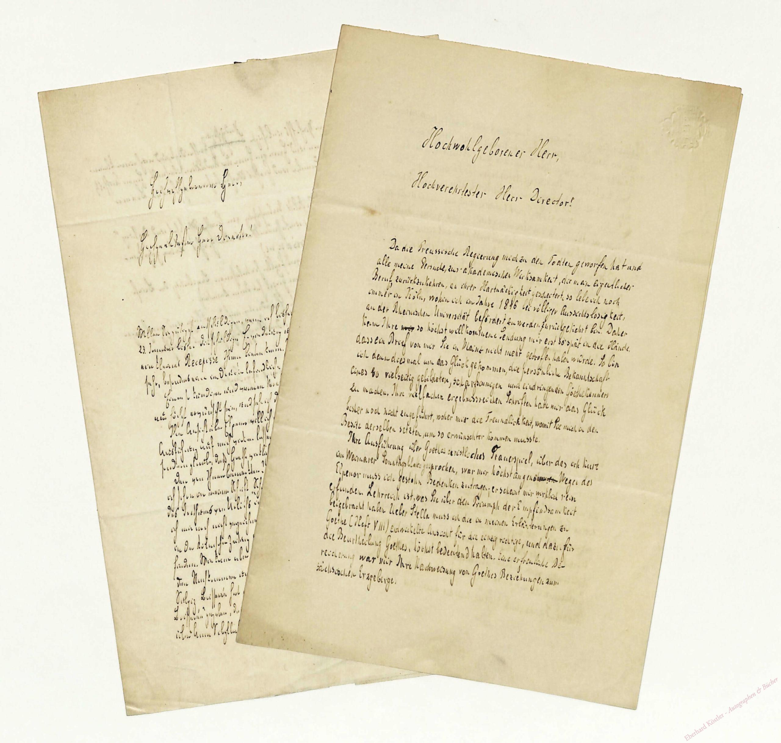 Goetheforscher - Düntzer Goetheforscher - Düntzer