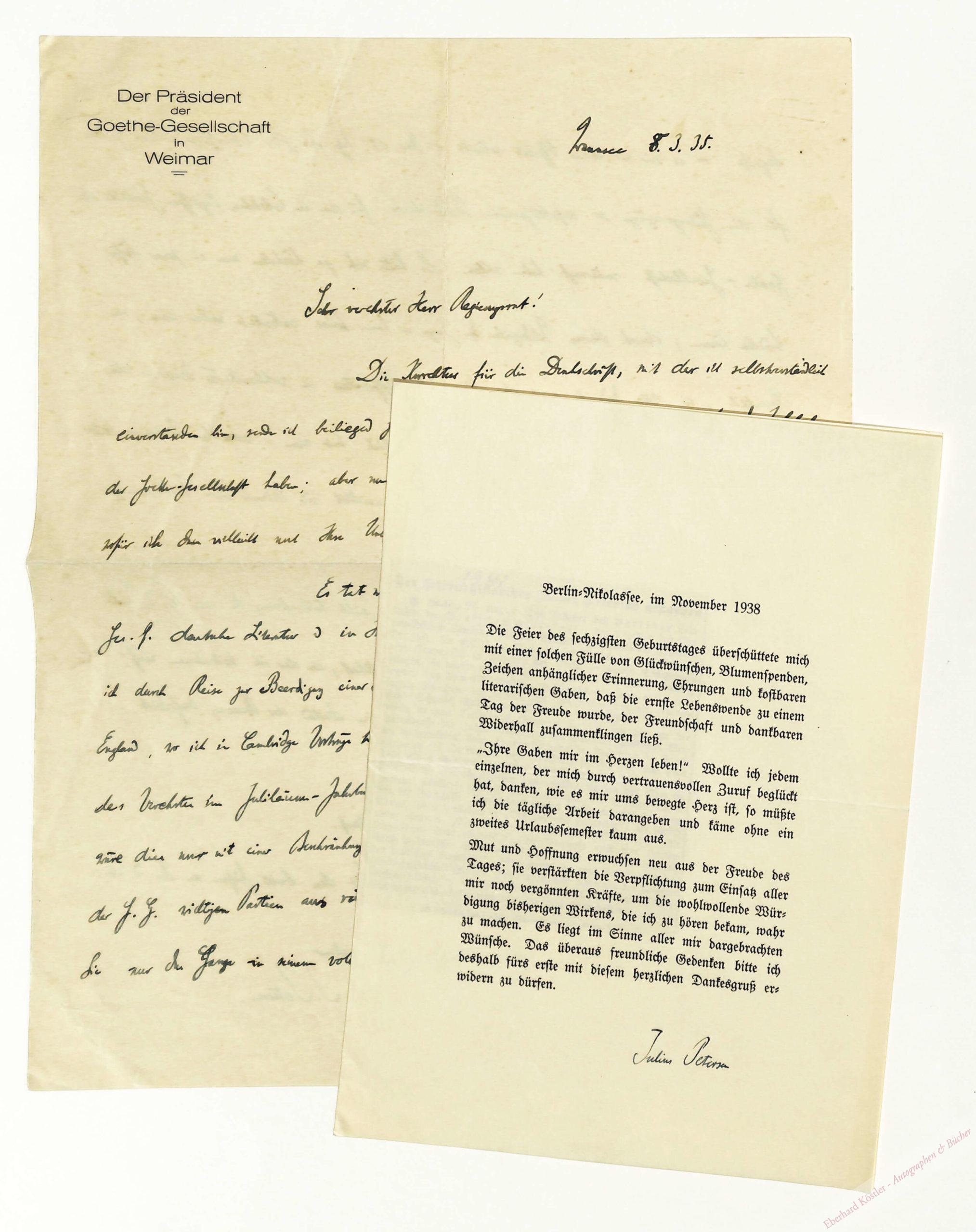 Goetheforscher - Petersen