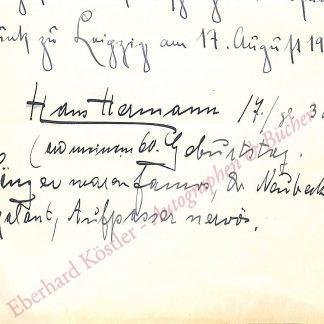 Hermann, Hans, Komponist (1870-1931).