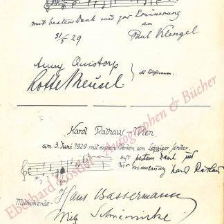 Klengel, Paul, Dirigent, Komponist (1854-1935). Klengel, Paul, Dirigent, Komponist (1854-1935).