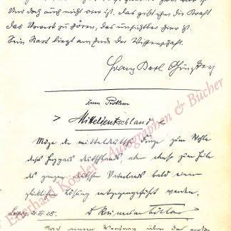 Ginzkey, Franz Karl, Schriftsteller, Dichter, Offizier. (1871-1963).