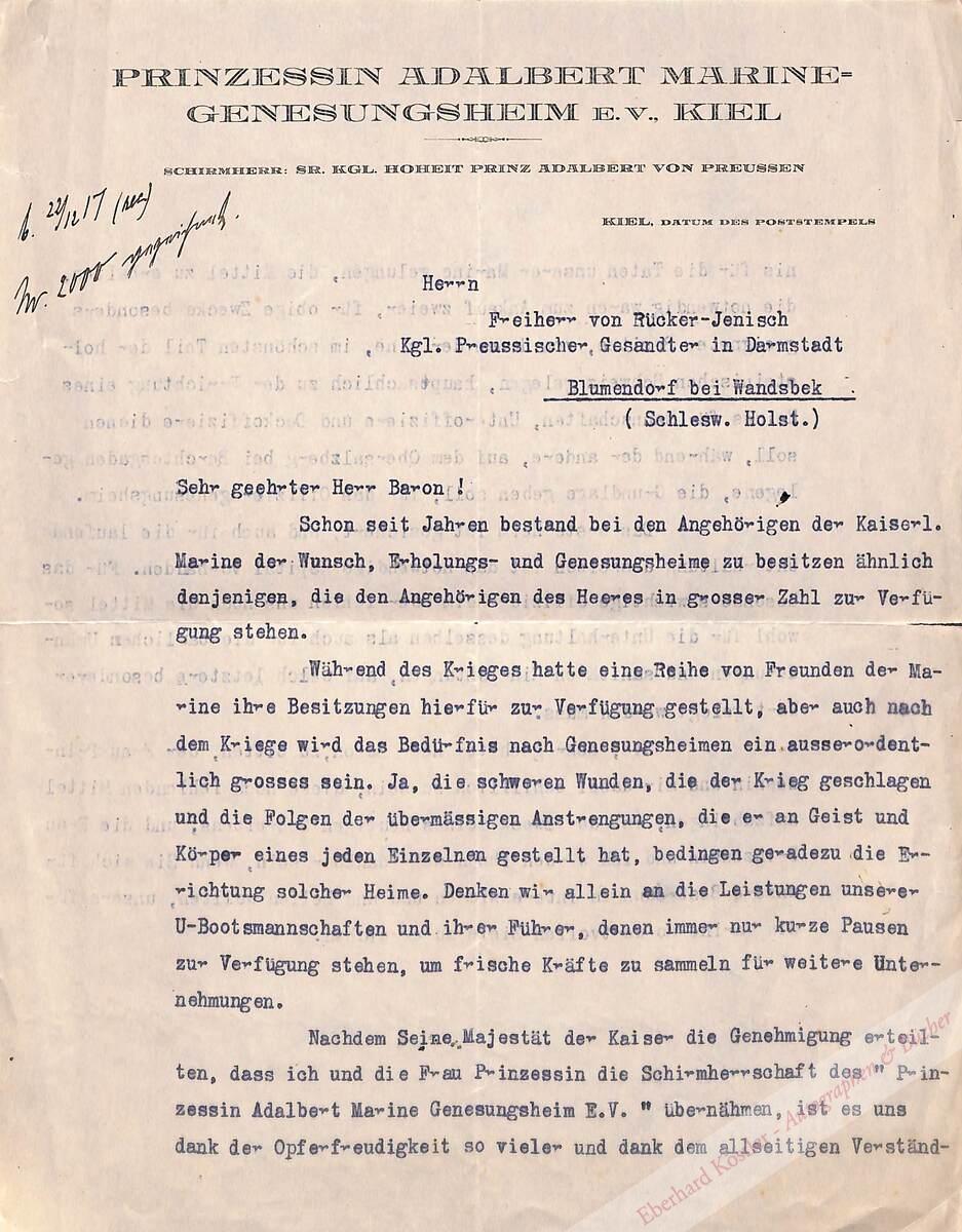 Adalbert von Preußen, Prinz (1884-1948). Adalbert von Preußen, Prinz (1884-1948).