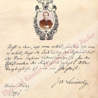 Lewinsky, Josef, Schauspieler (1835-1907). Lewinsky, Josef, Schauspieler (1835-1907).