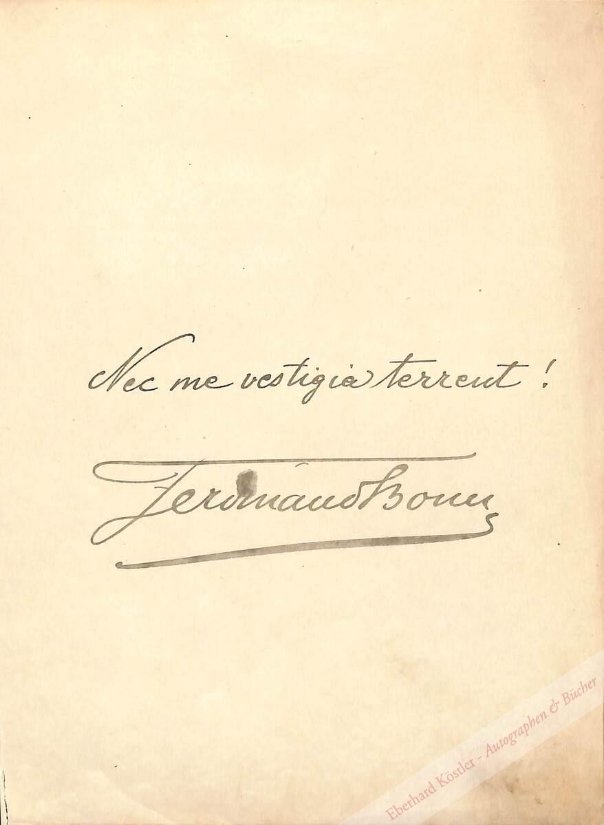 Bonn, Ferdinand, Schauspieler, Bühnenautor (1861-1933). Bonn, Ferdinand, Schauspieler, Bühnenautor (1861-1933).
