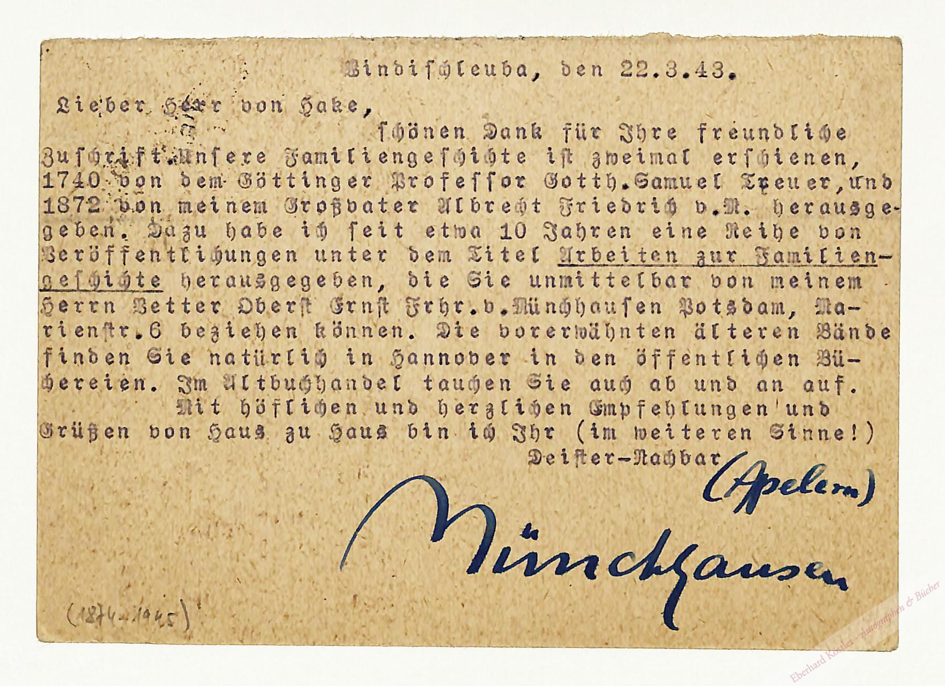 Münchhausen Münchhausen