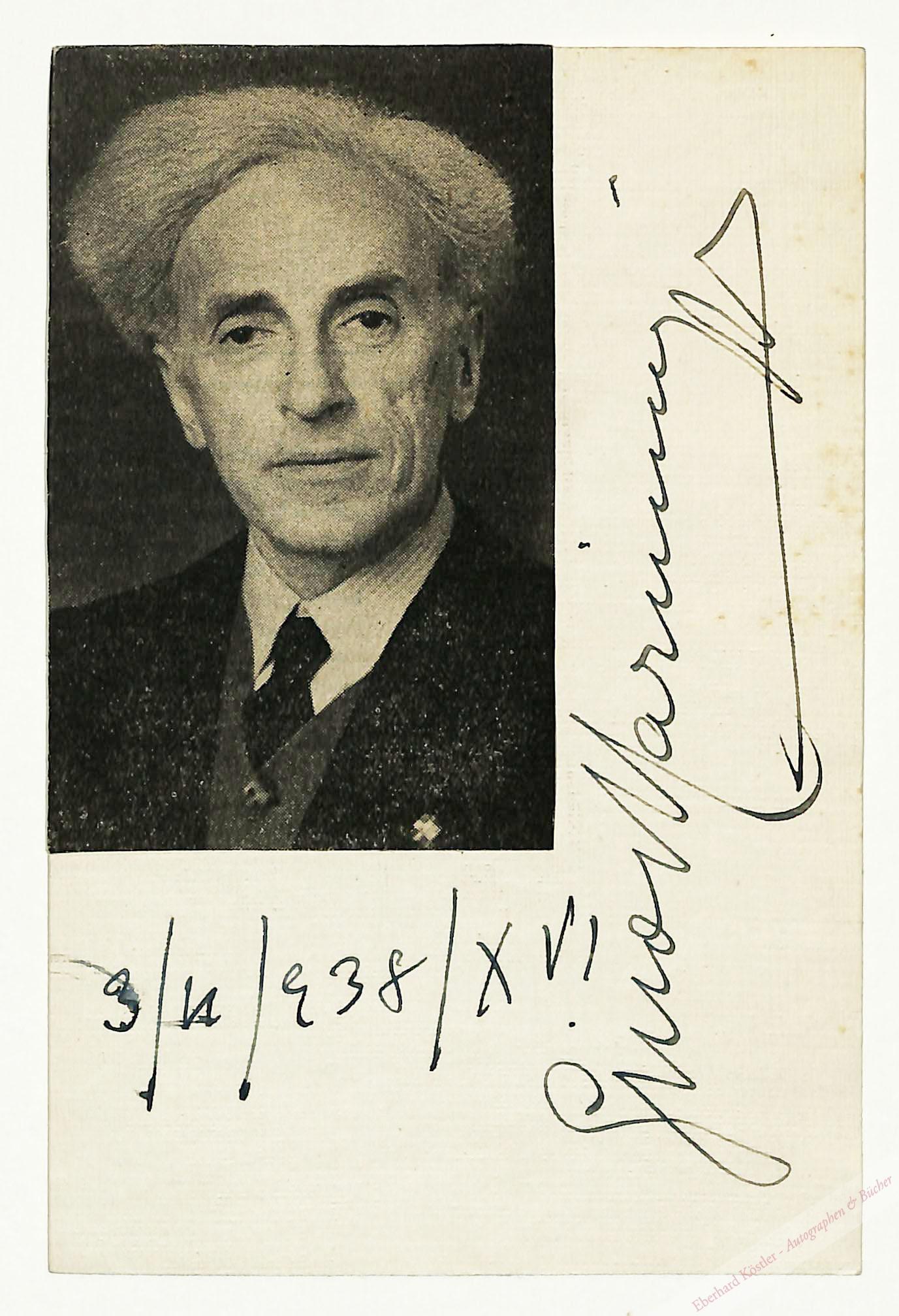 Marinuzzi, Gino, Komponist und Dirigent (18821945).