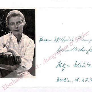 Schütz, Helga, Schriftstellerin (geb. 1937).